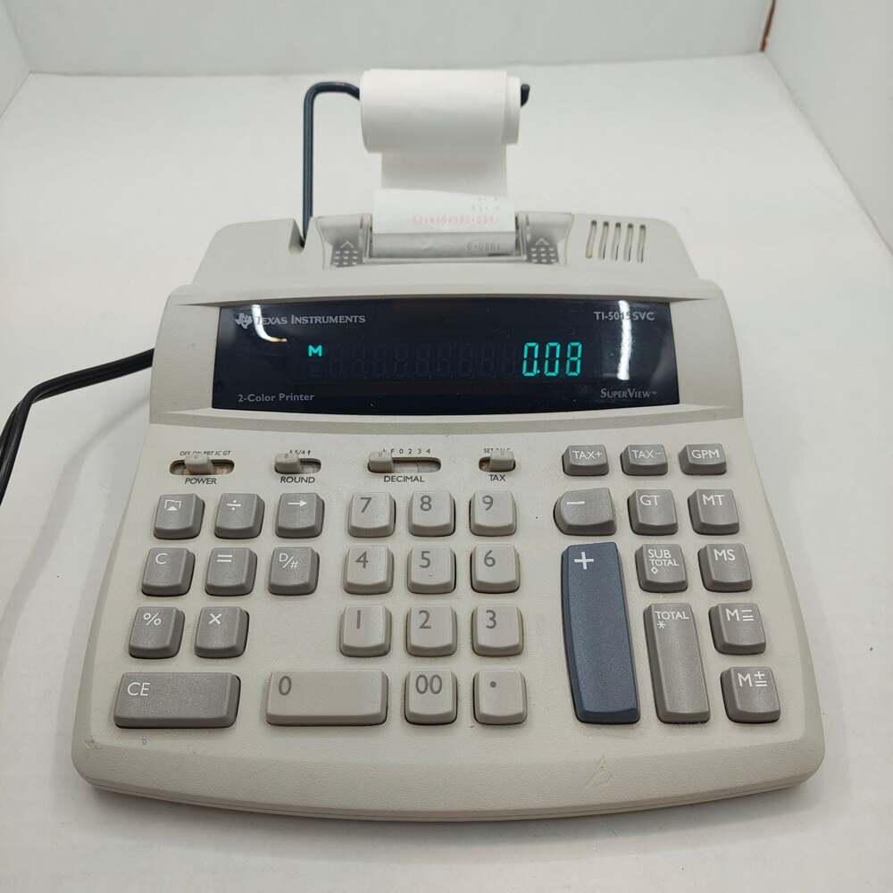 Texas Instruments TI-5045 SVC Desktop Printing Calculator with SuperView Display